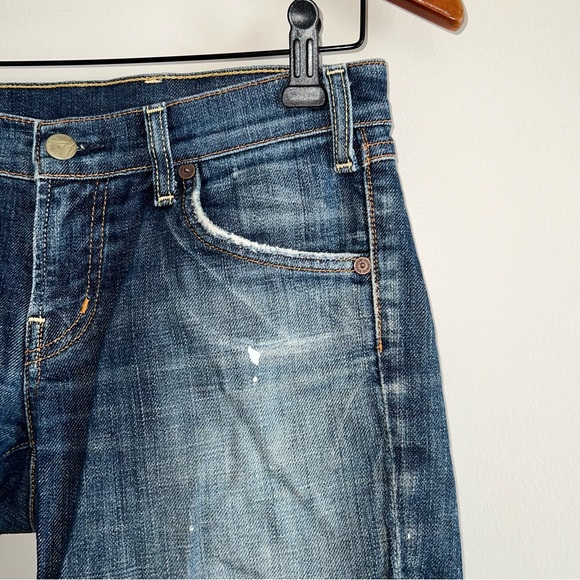 Citizens of Humanity Womens Size 27 Cut Off Denim Shorts The Rose #099 Stretch - Picture 3 of 10